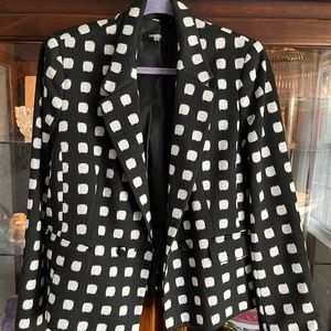 Nine West Black an White Blazer